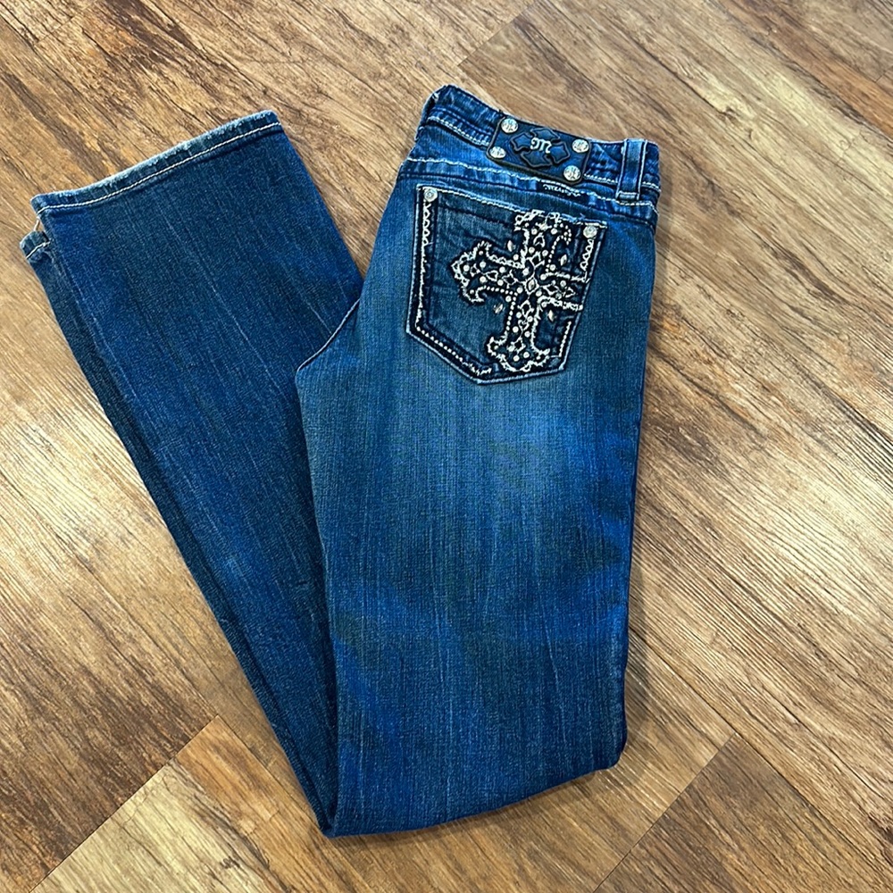 Miss Me boot cut jeans. Size 30, 33.5 inch inseam.
